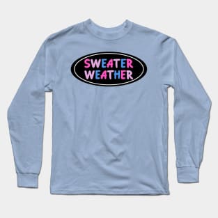 Sweater Weather - Bisexual Pride Long Sleeve T-Shirt